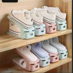 Shoe Slots Organizer – Adjustable Double Deck Shoe Rack
