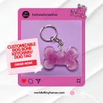 Customizable Dog Bone Keychain/Dog Tag