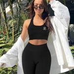 Trypto Active Seamless Ribbed Set - Onyx Black